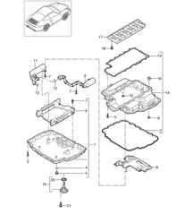 Carter d'huile 997.2 Carrera 2009-12