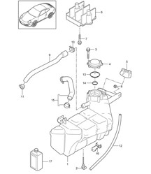 Coolant / Cooling system - A101,A102 - 997.2 Carrera 3.6L / 3.8L 2009-12