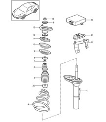 Suspensión / Amortiguador 997.2 Carerra 2009-12