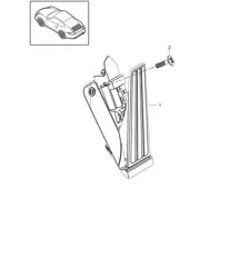 Pedals throttle control 997.2 Carrera 2009-12