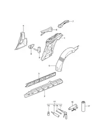 Side part Inner - COUPE - 997.2 Carrera 2009-12