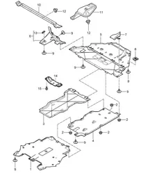 Garnitures / Bas de caisse 997.2 Carrera 2009-12
