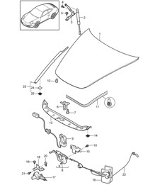 Abdeckung - VORNE - 997.2 Carrera 2009-12
