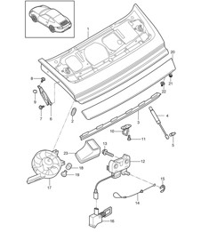 Abdeckung - HINTEN - 997.2 Carrera 2009-12