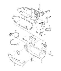 Door handle 997.2 2009-2012