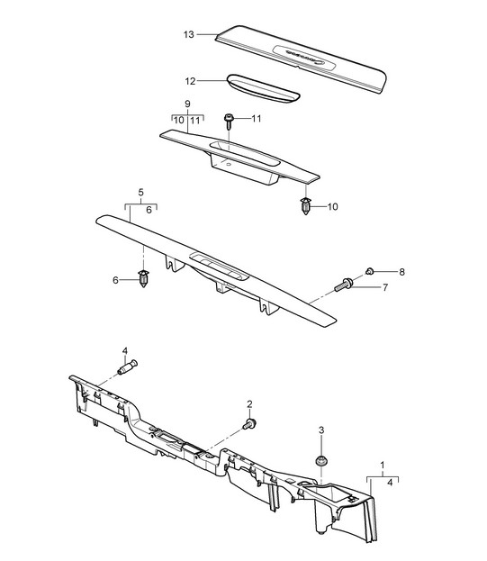 Trim / Sill 997.2 Carrera 2009>>