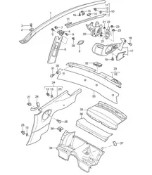 Garnitures arrière - TARGA - 997.2 2009-12
