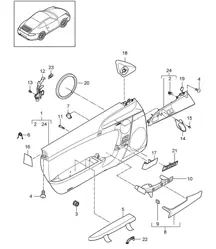 Türverkleidung / Zubehör 997.2 Carrera 2009-12
