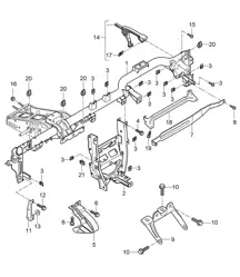 Halterahmen / Armaturenbrett 997.2 Carrera 2009-12