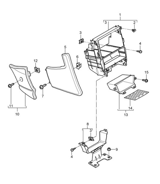 Diagram 809-015 Porsche 957 Cayenne Turbo / Turbo S 4.8L 2007-10 Body