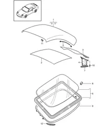 Copertura capote/tettuccio 997.2 Carrera 2009-12