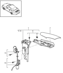 Flap / Folding top - Side - 997.2 Carrera 2009-12