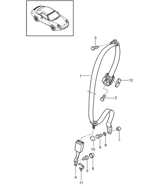Diagram 812-006 Porsche 996 GT3 RS 2003-04 Body