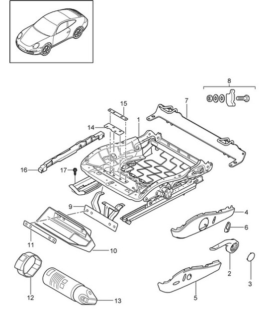 Diagram 817-023 Porsche Cayman 718C (982C) 2017>> Body