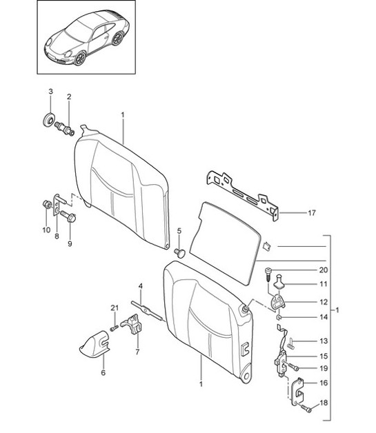 Diagram 817-044 Porsche Cayman 718C (982C) 2017>> Body