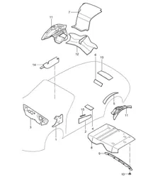 Body / Sound proofing - COUPE / TARGA - 997.2 Carrera 2009-12