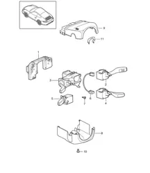 Lenkstockschalter 997.2 Carrera 2009-12