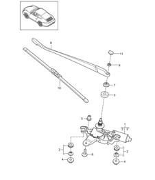 Heckscheibenwischer 997.2 2009-2012