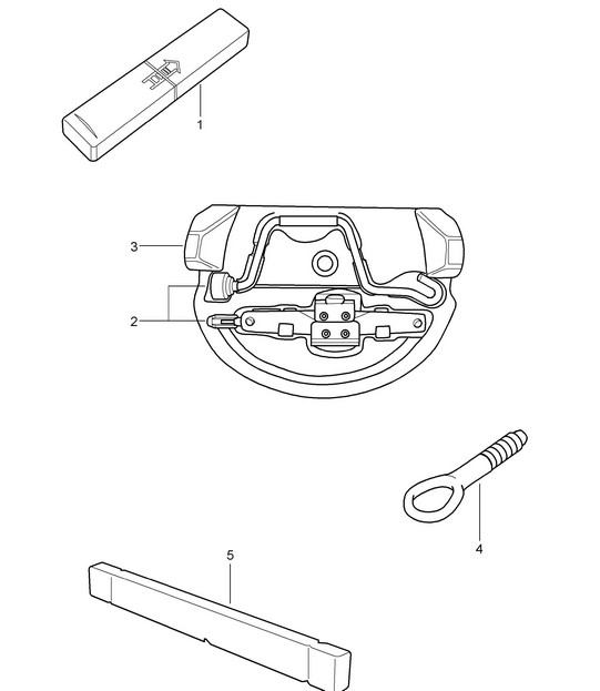 Tool jack 997.2 Turbo / GT2 RS 2010-13