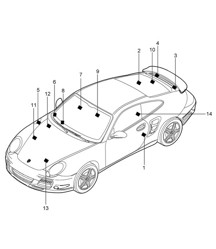 Signs/notices 997.2 Turbo / GT2 RS 2010-13