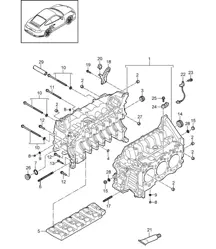 Crankcase housing - A170 - 997.2 Turbo 3.8L 2010-13
