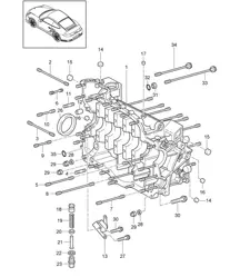 Carter carter droit - 9970 - 997.2 GT2 RS 3.6L 2010-11