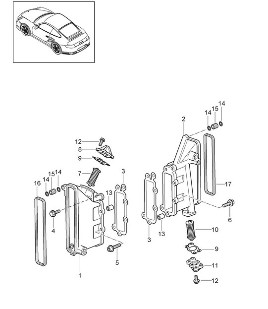 Caja de cadena / Tensor de cadena - 9770 - 997.2 GT2 RS 3.6L 2010-11