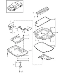 Carter moteur - A170 - 997.2 Turbo 3.8L 2010-13