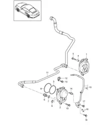 Alimentation huile / Retour - 9770 - 997.2 GT2 RS 3.6L 2010-11