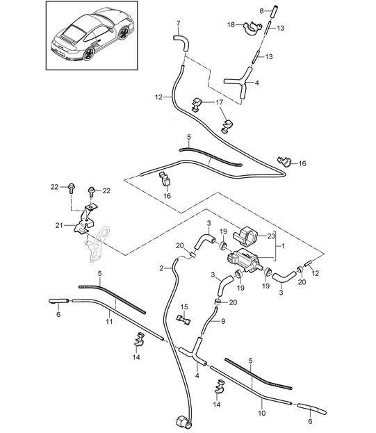 Control de vacío - A170 - 997.2 Turbo 3.8L 2010-13