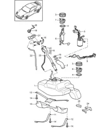 Depósito de combustible 997.2 GT2 RS 2010-11