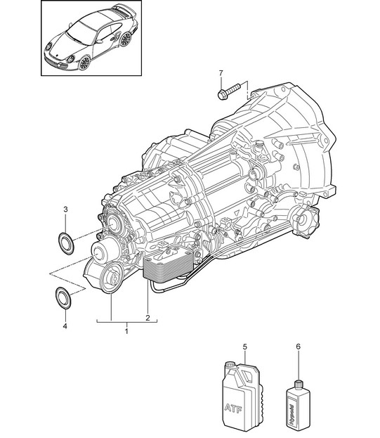 - PDK - Versnellingsbak / Vervangingstransmissie - CG150 - 997.2 Turbo 2010-13