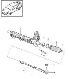 Servolenkung / Lenkgetriebe / Lenkungsteile 997.2 Turbo / GT2 RS 2010-13