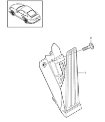 Pedals throttle control 997.2 Turbo / GT2 RS 2010-13