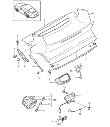 Hintere Abdeckung 997.2 GT2 2010-13