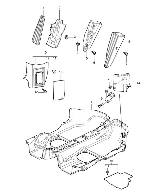 Flooring / Linings 997.2 Turbo / GT2 RS 2010-13
