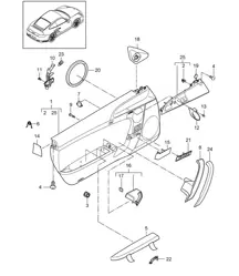Türverkleidung / Zubehör 997.2 Turbo / GT2 RS 2010-13