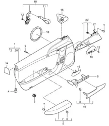 Türverkleidung / Zubehör / für Fahrzeuge mit Sportsitz - PR:004,377,378, 388, 389 - 997.2 GT2 RS 2010-13