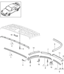 Convertible top / Seal - CABRIO - 997.2 Turbo 2010-13
