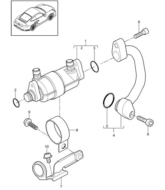 Diagram 813-026 Porsche Boxster 987 S 3.2/3.4L 2005-08/08 Body