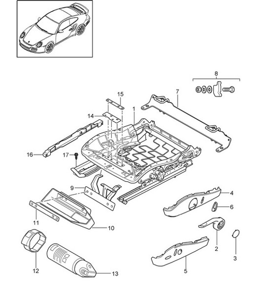 Diagram 817-008 Porsche Taycan 4S 