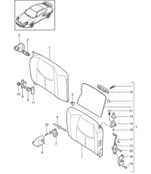 Schienale sedile di emergenza / Accessori - COUPE - 997.2 Turbo / GT2 RS 2010-13