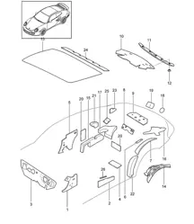 Body / Sound proofing 1 - COUPE  997.2 Turbo / GT2 RS 2010-13
