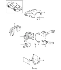 Lenkstockschalter 997.2 Turbo / GT2 RS 2010-13