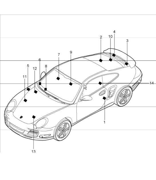 Diagram 001-05 Porsche 928GTS 5.4L 1992-95 