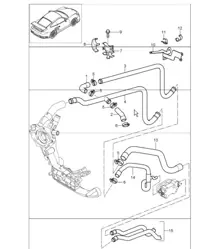 lines heating GT2 for  997.1 GT2 M97.70 I101 (Special GT2 engine parts) 2007-09