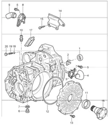transmission case for 997.1 TURBO G97.50 2007-09