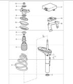 Front Axle, Steering  997 (911) MK1 2005-2008