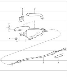 handbrake actuator 997.1 TURBO 2007-09