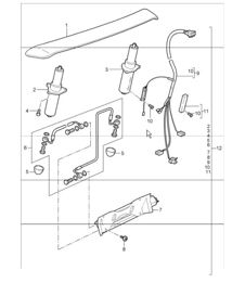 rear spoiler 997.1 TURBO 2007-09